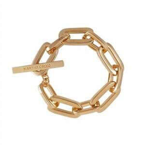 NEW MARTHA CALVO women's epic toggle bracelet in gold